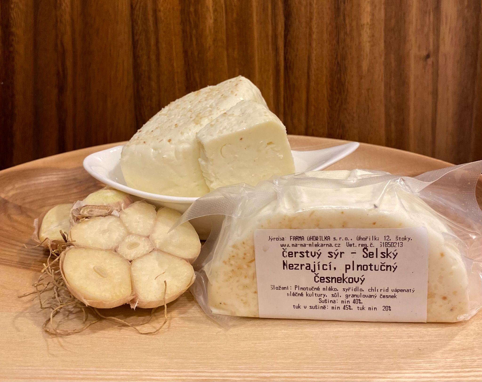 Sýr nezrající česnekový 150g